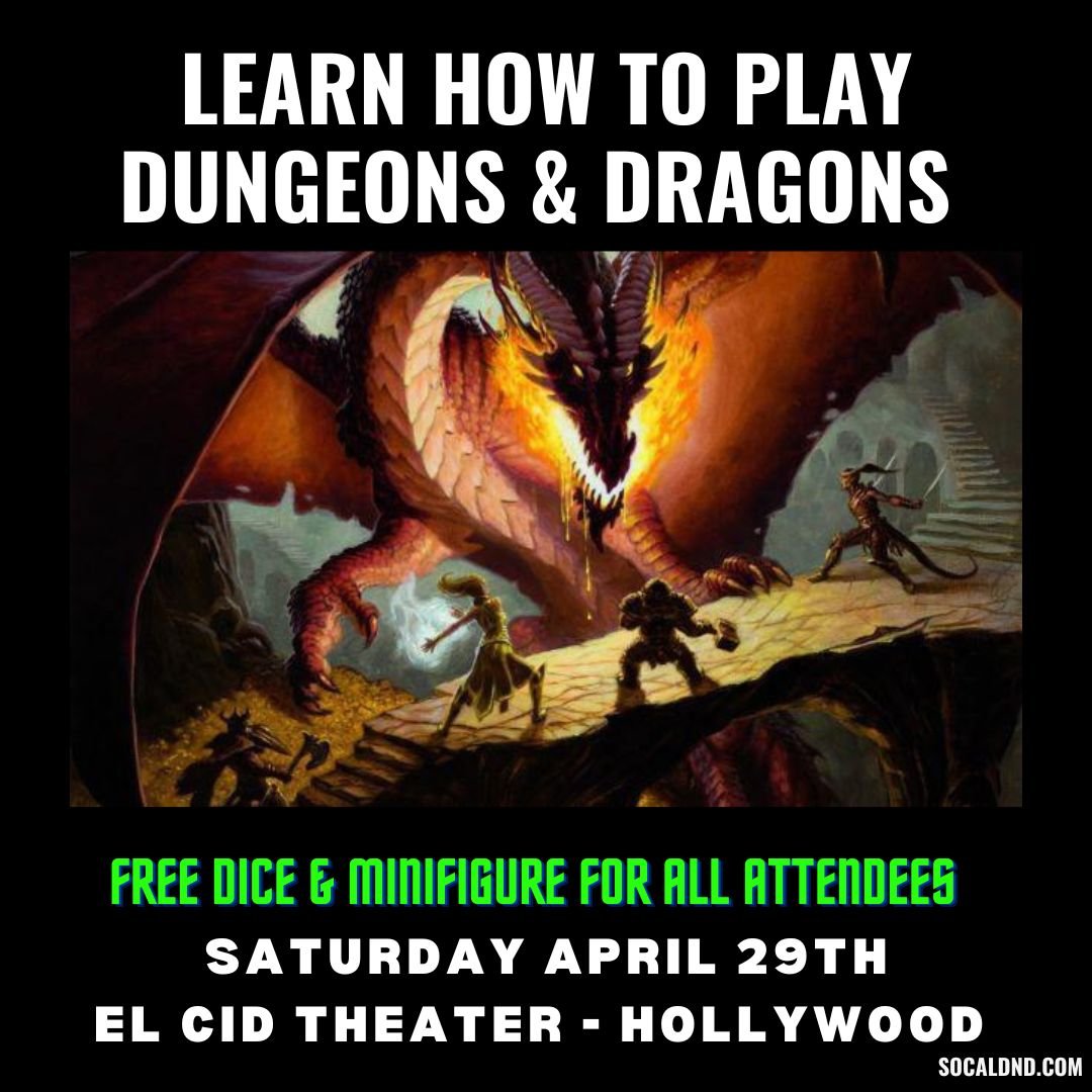 El Cid April 29th Learn How To Play DND | Socal D&D